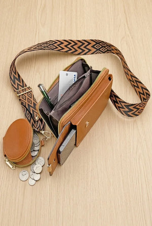 Vegan Crossbody Bag Guitar Strap SD 074