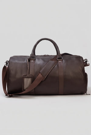 Voyager Leather Duffel Bag (Full Grain Bag)