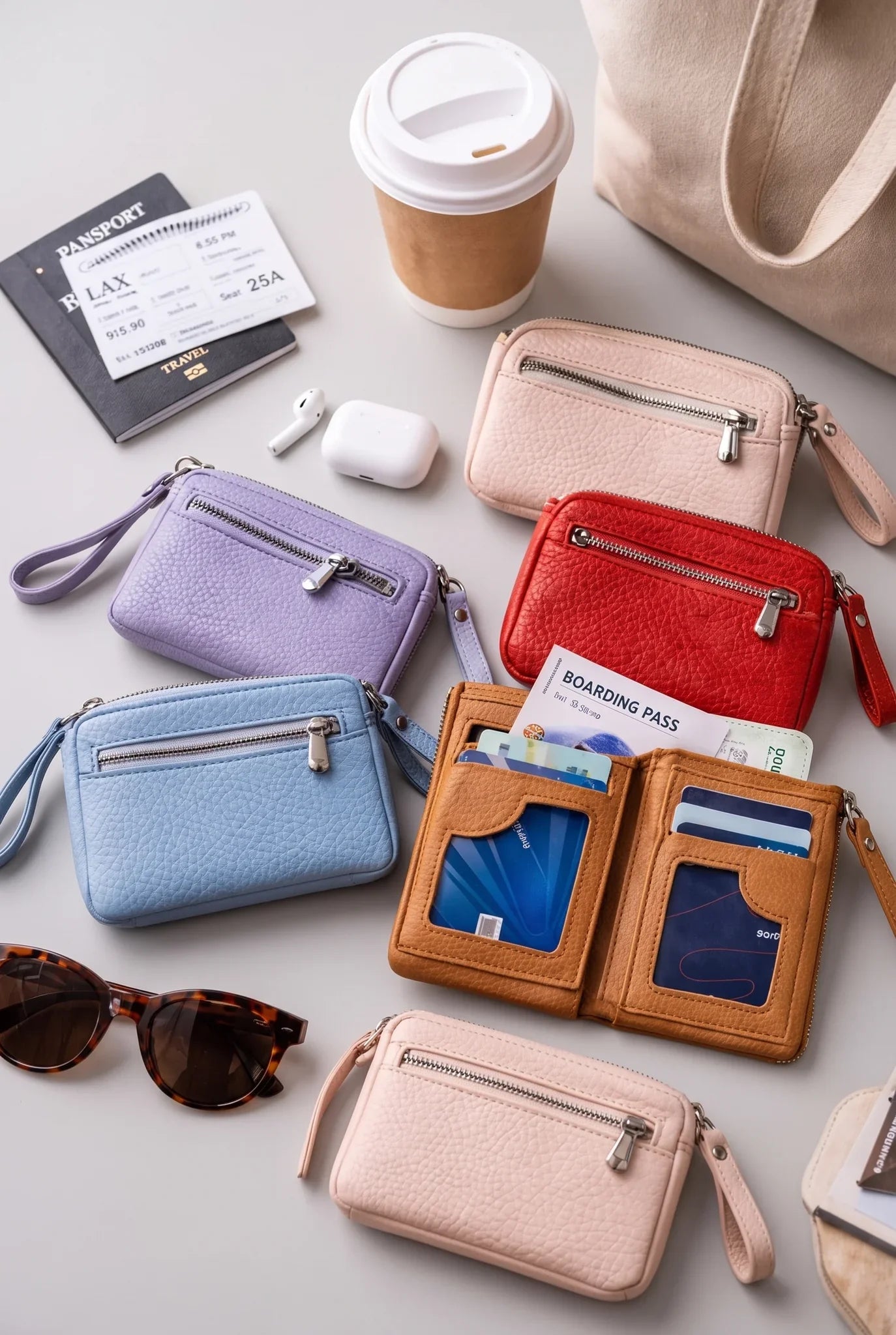 Womens RFID Small Compact Bifold Luxury Mini Purse Wallet