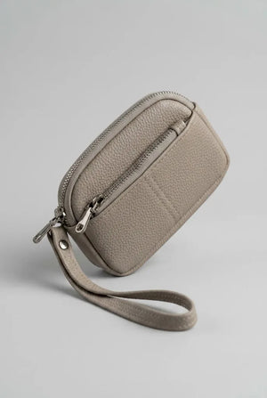 Womens Coin Pouch Wristlet - grey