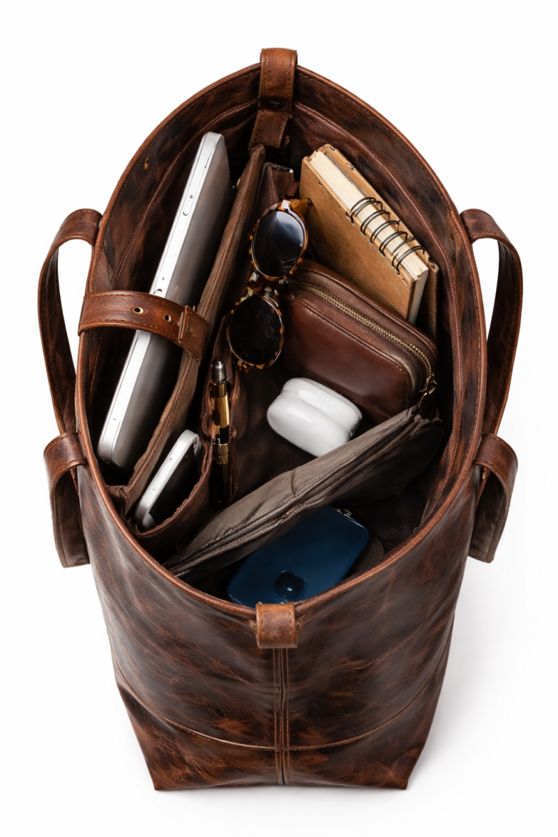 Mordernist Classic Tote Purse SD 066 (Western) 15.75''*13''* 7.5'' (L*H*B) Inches