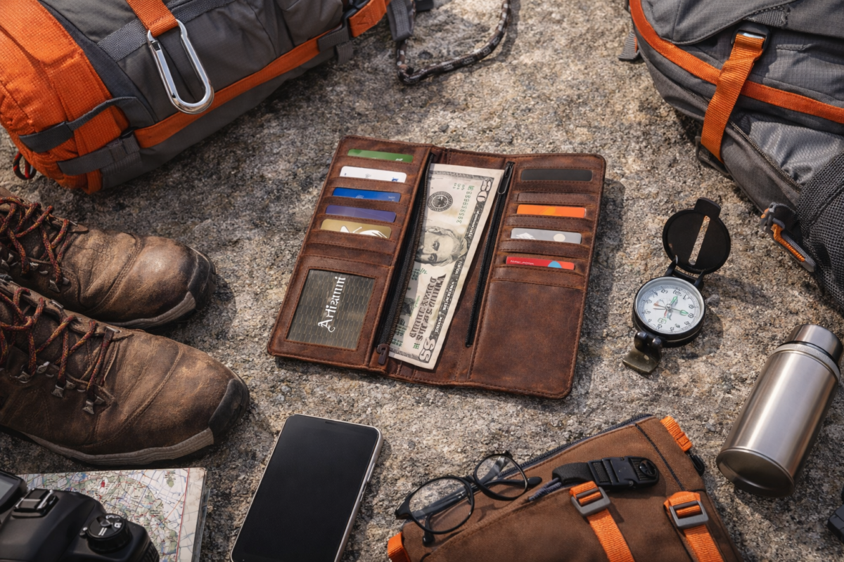 Men’s Breast Pocket Wallet Rodeo Handmade Long Case SD 033