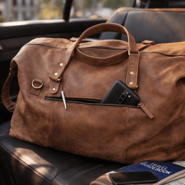 Leather Duffel bags, Full Grain Leather Travel Weekend Leather Bag MK- 086 Leather Duffel bags, Full Grain Leather Travel Weekend Leather Bag MK- 086