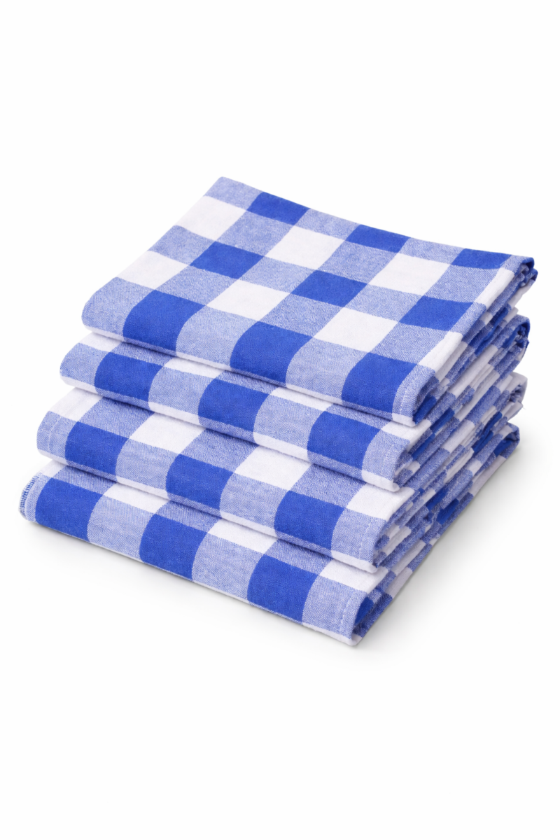 Set of 4 Plaid Buffalo check Dish Towels
