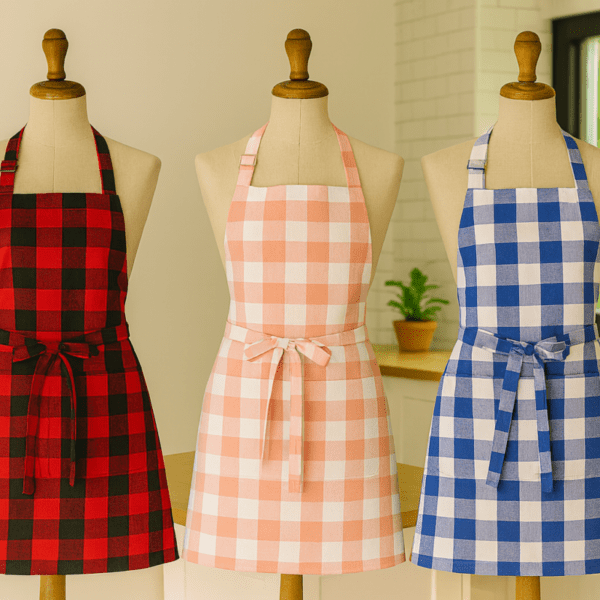 Kitchen Aprons 28” (W)* 32” (L) length 100% Cotton Adjustable 100% Cotton Kitchen Aprons 28” (W)* 32” (L) length 100% Cotton Adjustable 100% Cotton