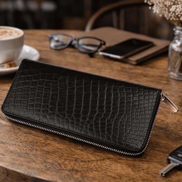 Womens Credit Card Holder RFID Blocking ,Zipper Holder (Croco Pattern) Womens Credit Card Holder RFID Blocking ,Zipper Holder (Croco Pattern)