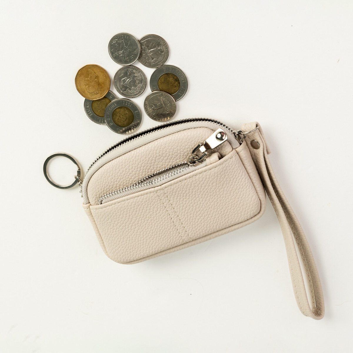 Womens Small Coin pouch Ladies Wristlet with Card Holder